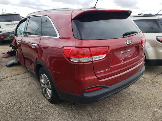 5XYPGDA5XHG212812 - 2017 KIA SORENTO LX RED photo 3