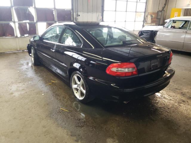 YV1NK53D62J030848 - 2002 VOLVO C70 BLACK photo 3