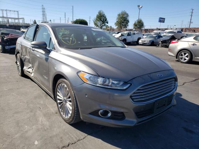 3FA6P0RU7DR291698 - 2013 FORD FUSION TIT GRAY photo 1