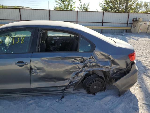 3VW2K7AJ8EM254396 - 2014 VOLKSWAGEN JETTA BASE 灰色 照片 9