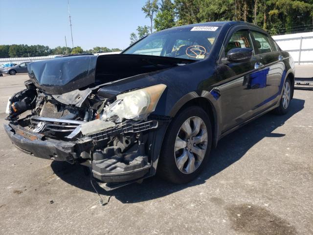 1HGCP36869A011018 - 2009 HONDA ACCORD EXL BLACK photo 2