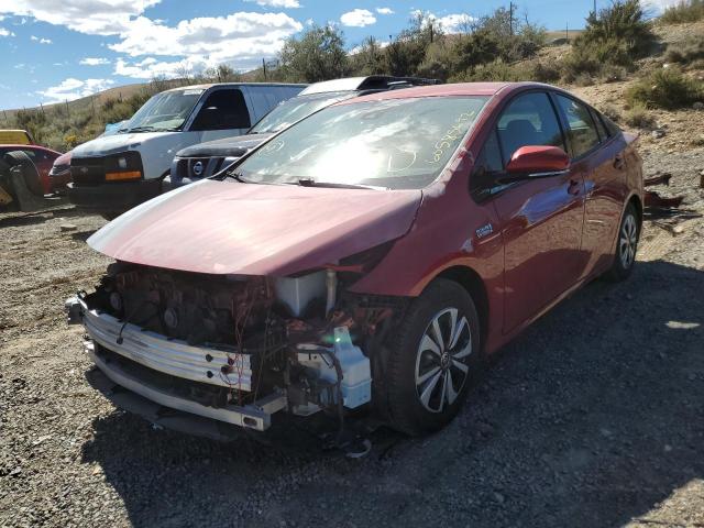 JTDKARFP1K3110586 - 2019 TOYOTA PRIUS PRIM Rot Foto 2