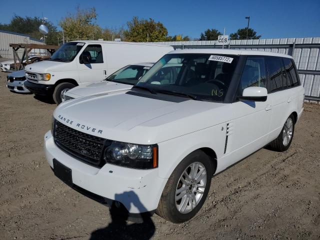 SALME1D43CA371327 - 2012 LAND ROVER RANGE ROVE WHITE photo 2