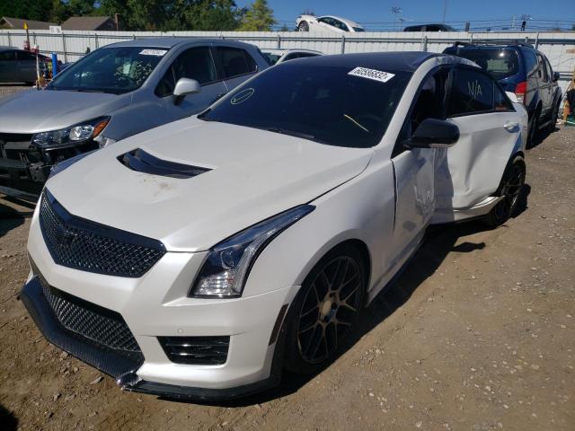 1G6AN5SY4G0100380 - 2016 CADILLAC ATS-V WHITE photo 2