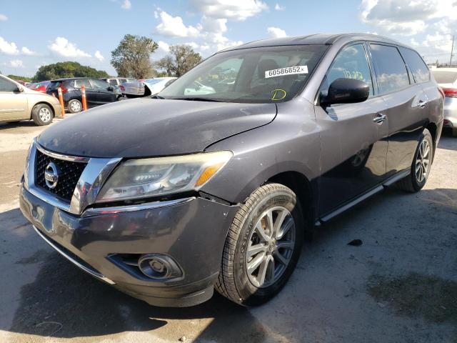 5N1AR2MN6DC657994 - 2013 NISSAN PATHFINDER GRAY photo 2