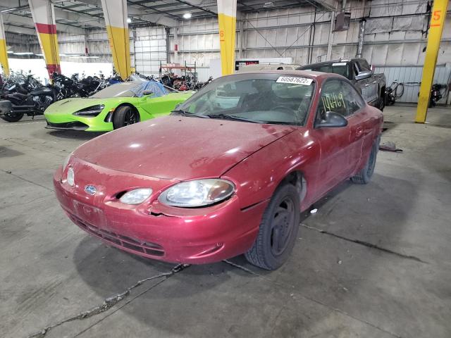 3FAFP11351R241791 - 2001 FORD ESCORT ZX2 RED photo 2