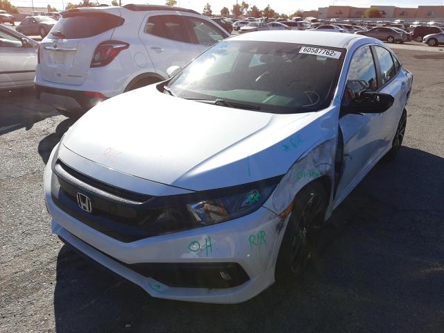 2HGFC2F89LH592672 - 2020 HONDA CIVIC SPOR 白色 照片 2