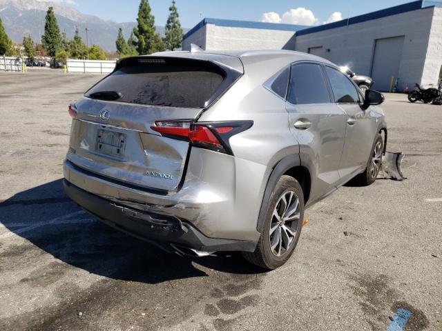 JTJYARBZ8H2061206 - 2017 LEXUS NX 200T BA SILVER photo 4