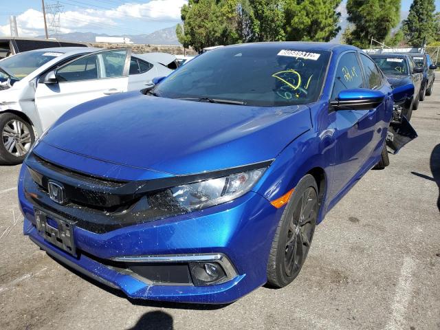 2HGFC2F84KH575468 - 2019 HONDA CIVIC SPOR BLUE photo 2