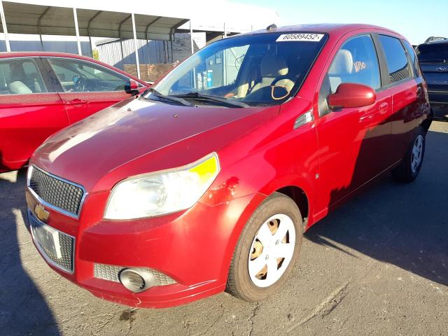 KL1TD66E79B613023 - 2009 CHEVROLET AVEO LS 红色 照片 2