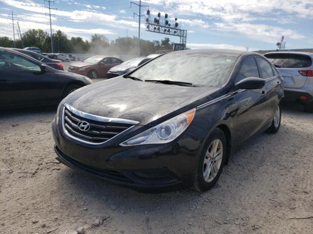 5NPEB4AC0CH501073 - 2012 HYUNDAI SONATA GLS BLACK photo 2