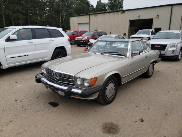 WDBBA48DXKA094159 - 1989 MERCEDES-BENZ 560 SL CREAM photo 2