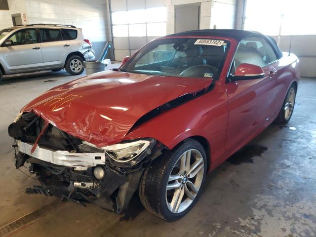 WBA2K9C30HV950545 - 2017 BMW 230I RED photo 2