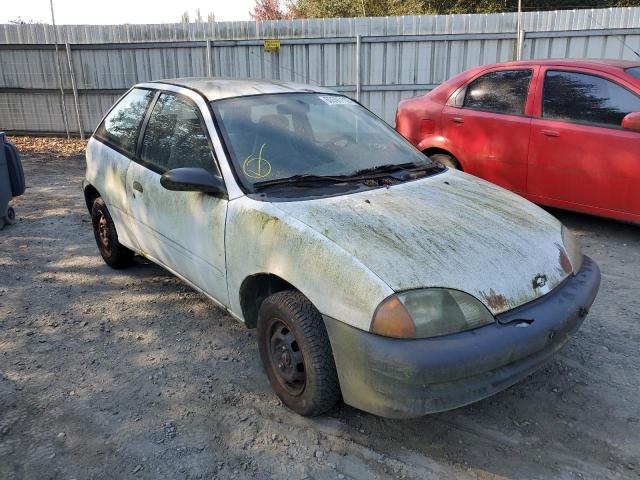 2C1MR2264W6708673 - 1998 CHEVROLET METRO WHITE photo 1