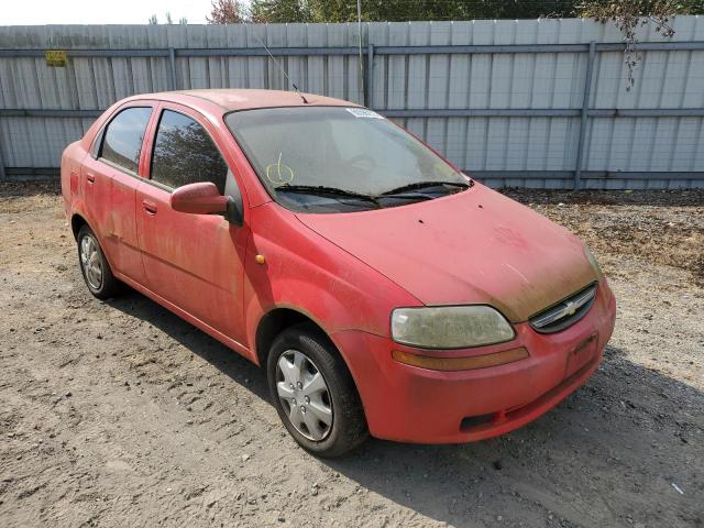 KL1TD526X4B270340 - 2004 CHEVROLET AVEO RED photo 1