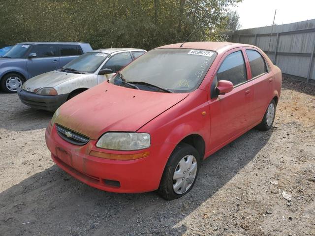 KL1TD526X4B270340 - 2004 CHEVROLET AVEO RED photo 2