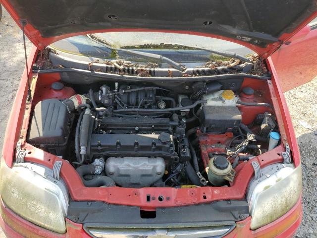 KL1TD526X4B270340 - 2004 CHEVROLET AVEO RED photo 7