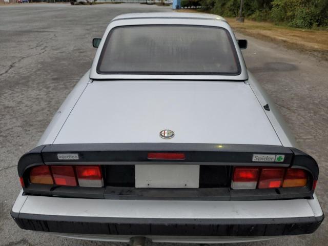 ZARBA556XH1052621 - 1987 ALFA ROMEO SPIDER QUA SILVER photo 6