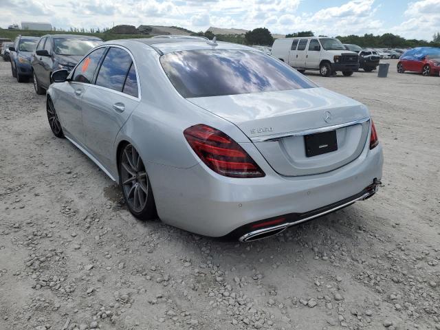 WDDUG8DB5JA417168 - 2018 MERCEDES-BENZ S 560 SILVER photo 3