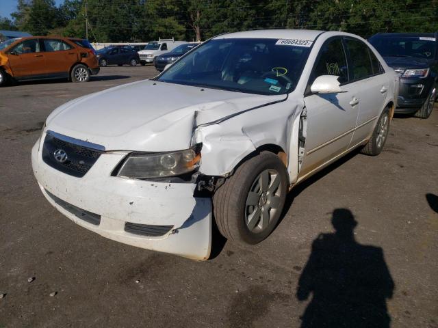 5NPET46C38H380925 - 2008 HYUNDAI SONATA WHITE photo 2