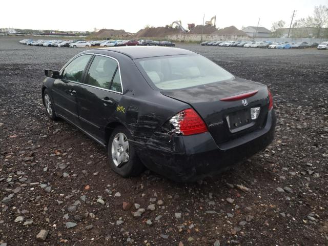 1HGCM56487A165793 - 2007 HONDA ACCORD LX BLACK photo 3