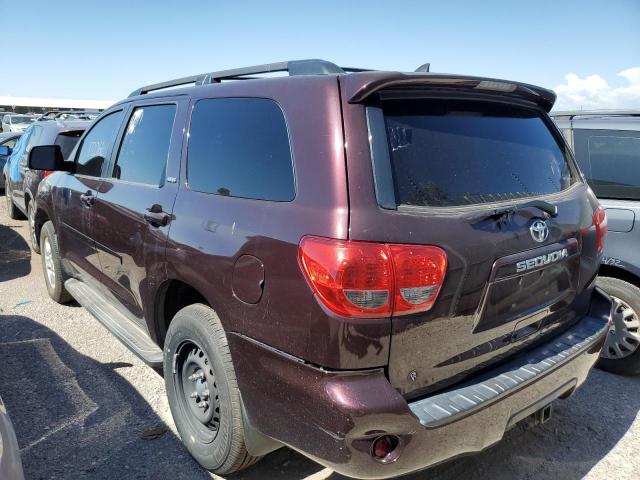 5TDZM5G13CS003757 - 2012 TOYOTA SEQUOIA sr BURGUNDY photo 3