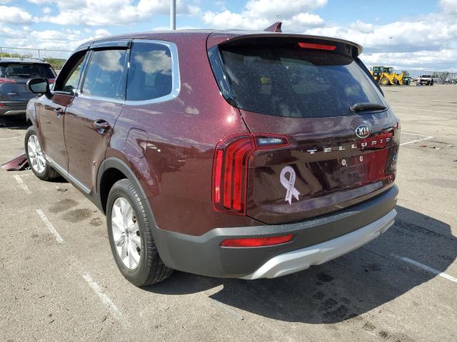 5XYP24HC3LG073568 - 2020 KIA TELLURIDE BURGUNDY photo 3