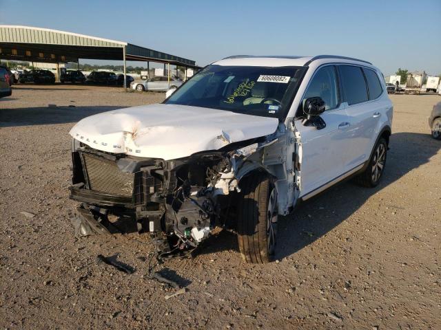 5XYP64HC7MG127850 - 2021 KIA TELLURIDE WHITE photo 2