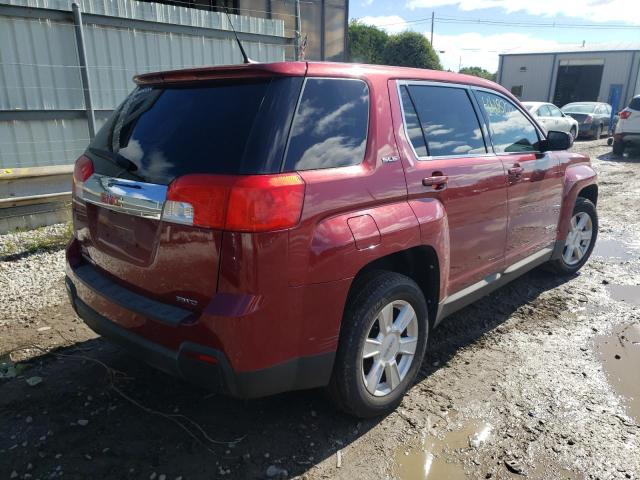 2CTFLREC6B6339434 - 2011 GMC TERRAIN SL BURGUNDY photo 4