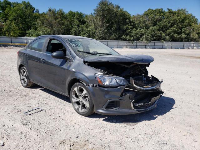 1G1JF5SB2K4123348 - 2019 CHEVROLET SONIC PREM GRAY photo 1