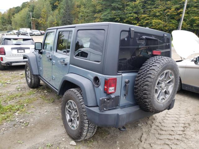 1C4BJWFG4FL526085 - 2015 JEEP WRANGLER BLUE photo 3