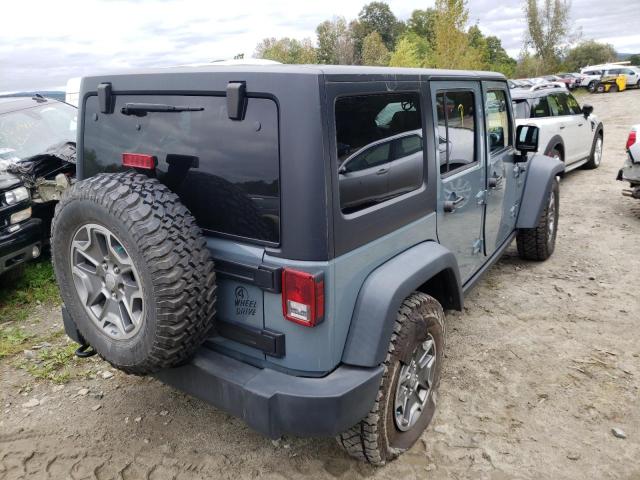 1C4BJWFG4FL526085 - 2015 JEEP WRANGLER BLUE photo 4