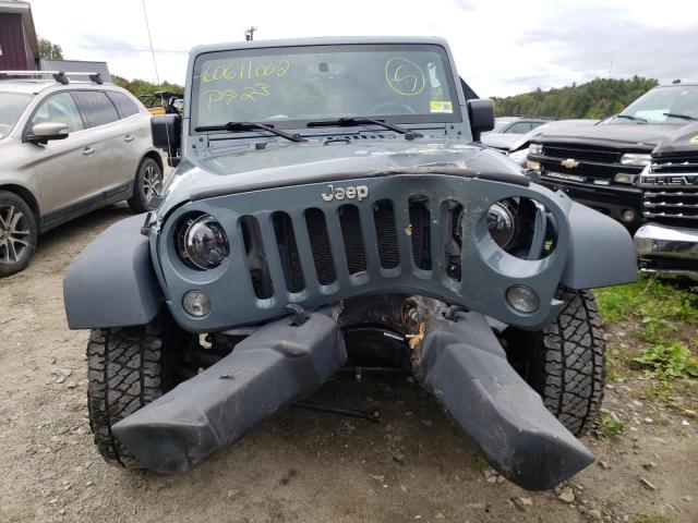 1C4BJWFG4FL526085 - 2015 JEEP WRANGLER BLUE photo 9