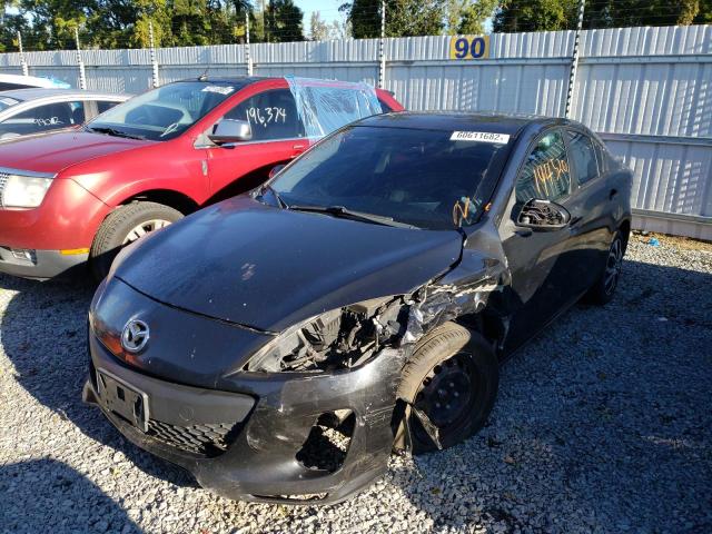 JM1BL1TF6D1728654 - 2013 MAZDA 3 I BLACK photo 2