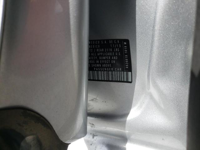 3VW2K7AJ1EM241599 - 2014 VOLKSWAGEN JETTA BASE SILVER photo 10
