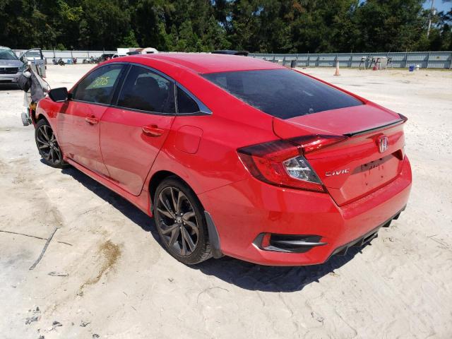 2HGFC2F85KH556430 - 2019 HONDA CIVIC SPOR RED photo 3