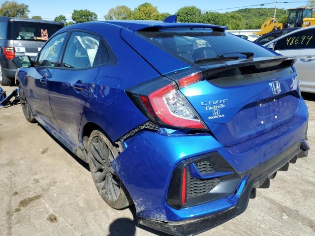 SHHFK7H96LU225799 - 2020 HONDA CIVIC SPOR BLUE photo 3
