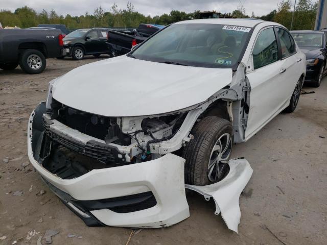 1HGCR2F39HA280895 - 2017 HONDA ACCORD LX WHITE photo 2