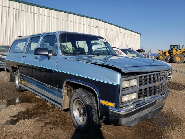 1GNER16K6LF142887 - 1990 CHEVROLET SUBURBAN R BLUE photo 1