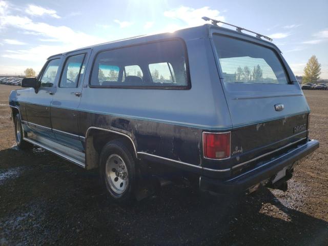 1GNER16K6LF142887 - 1990 CHEVROLET SUBURBAN R BLUE photo 3