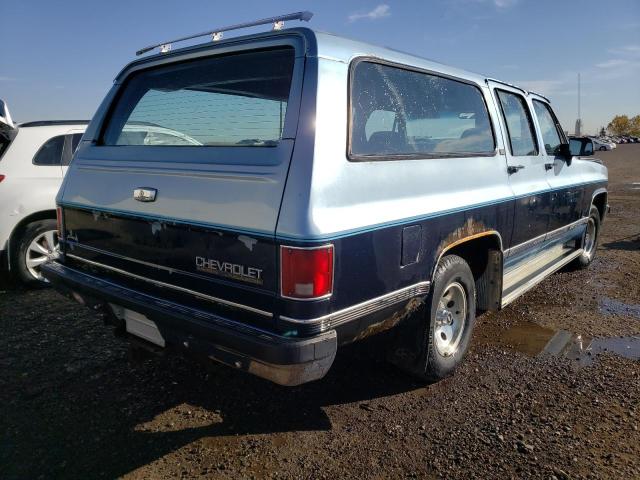 1GNER16K6LF142887 - 1990 CHEVROLET SUBURBAN R BLUE photo 4