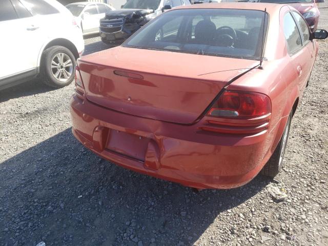 1B3EL46T15N645130 - 2005 DODGE STRATUS SX RED photo 9