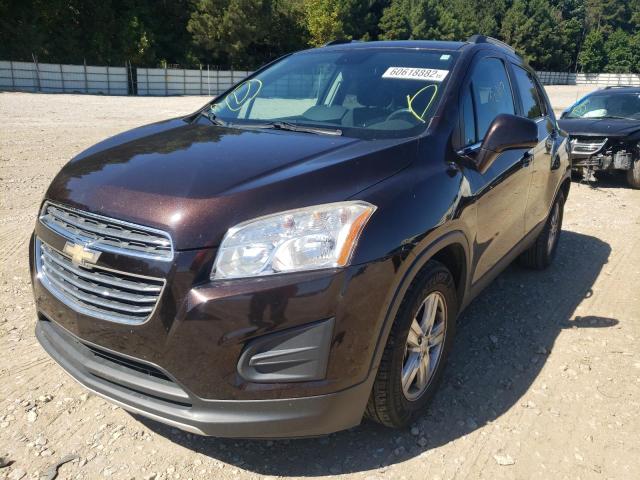 KL7CJLSB2FB127708 - 2015 CHEVROLET TRAX 1LT BROWN photo 2