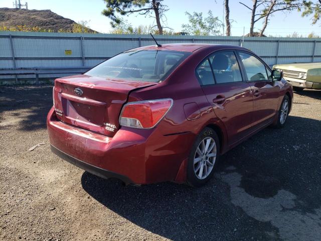 JF1GJAC64DH005393 - 2013 SUBARU IMPREZA PR BURGUNDY photo 4