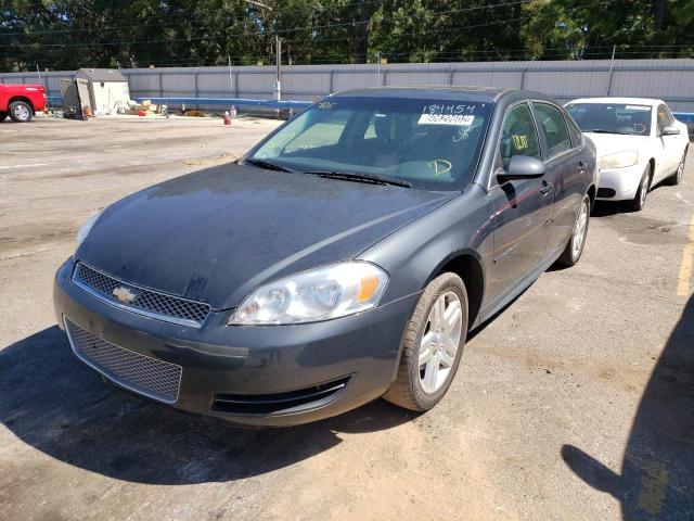 2G1WB5E31E1184454 - 2014 CHEVROLET IMPALA LIM CHARCOAL photo 2