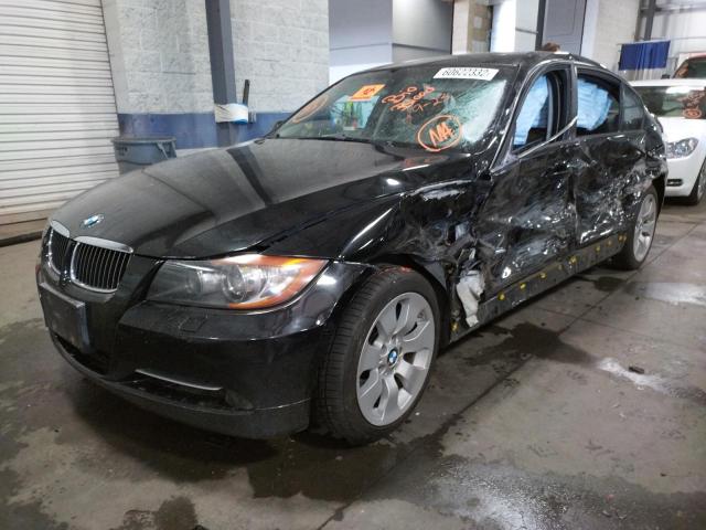 WBAVD53598A252881 - 2008 BMW 335 XI BLACK photo 2