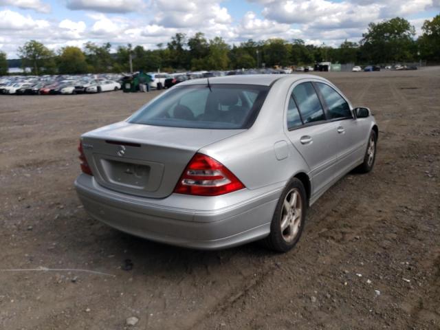 WDBRF64J31F026486 - 2001 MERCEDES-BENZ C 320 SILVER photo 4