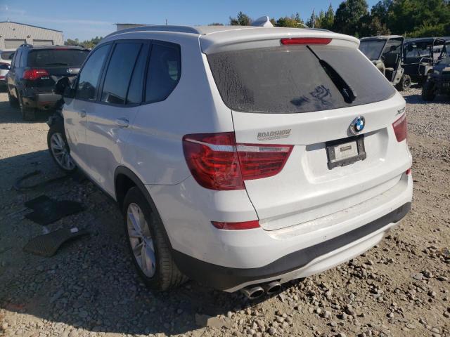 5UXWX9C57H0D96815 - 2017 BMW X3 XDRIVE2 WHITE photo 3