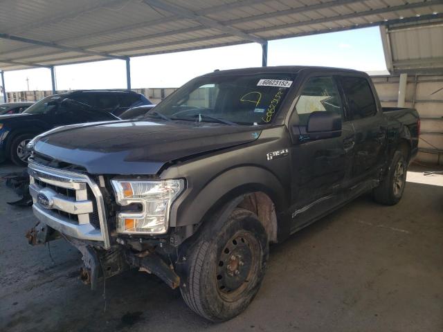 1FTEW1CFXGKD45139 - 2016 FORD F150 SUPER GRAY photo 2