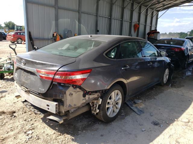 4T1BK1EB4FU172225 - 2015 TOYOTA AVALON XLE GRAY photo 4